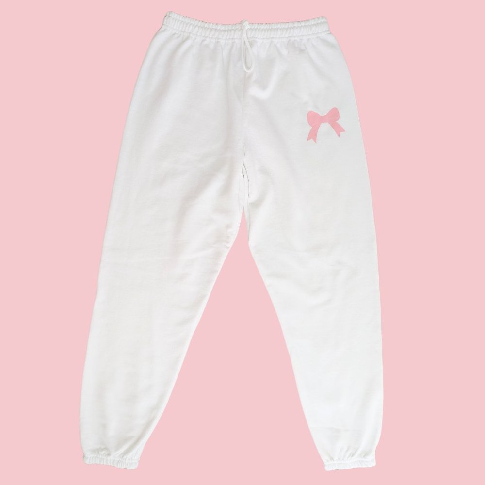 Pink Bow Sweatpants - Picture 4 of 8